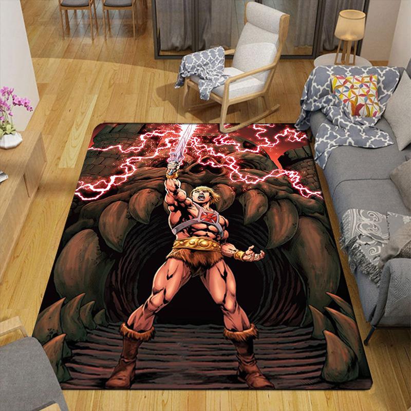 He-Man Battle Scene Rug Floor Mat for Living Room or Bedroom Soft and Comfortable Carpet a Gift for Birthday and Holiday.SFF0917196