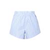 Originals Premium Essentials Striped Color Block Elastic Waist Straight Leg Shorts Women Shorts Blue White IC5294