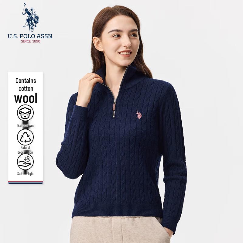 НАС АССН ПОЛО Женский вязаный свитер с полувысоким воротником XL 8480₽