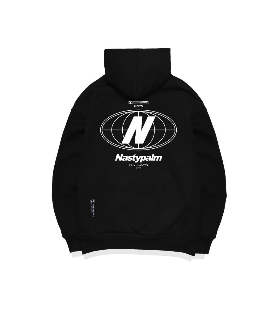N Galaxy Logo Hoodie Black