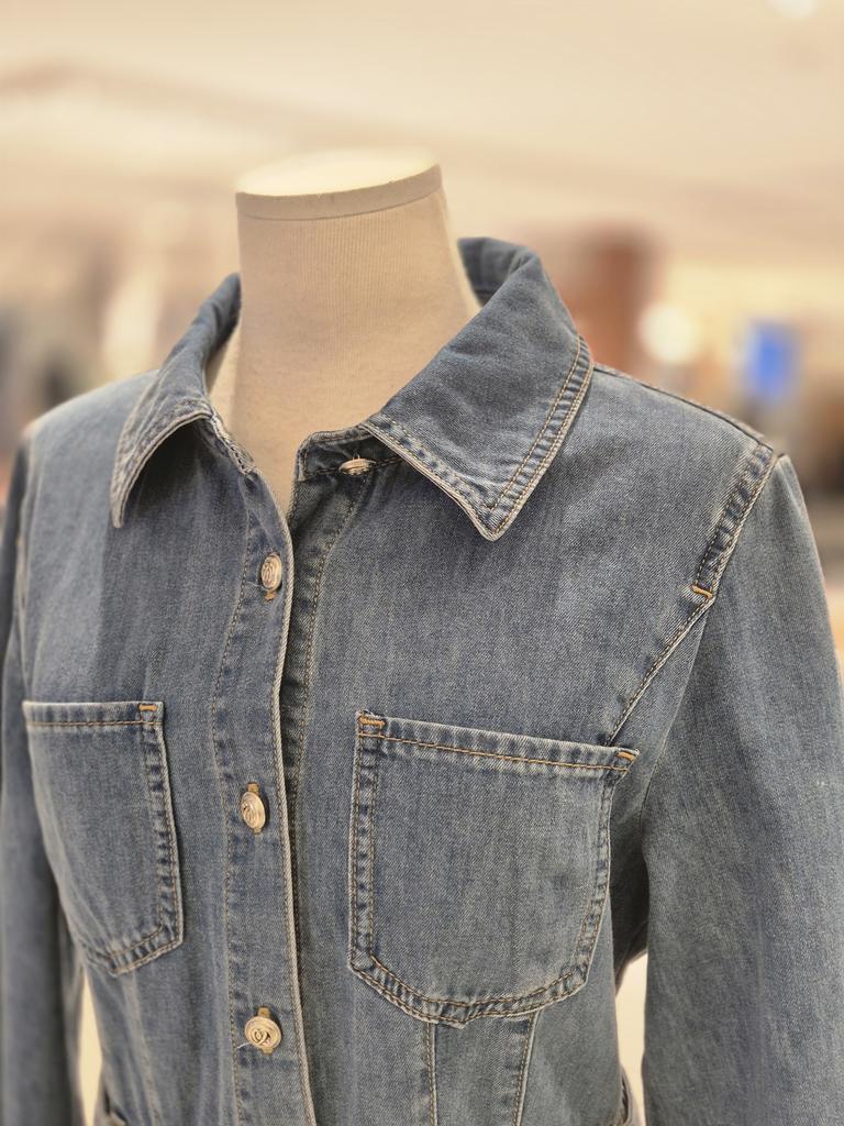 Belted Denim Dress VC3DV11