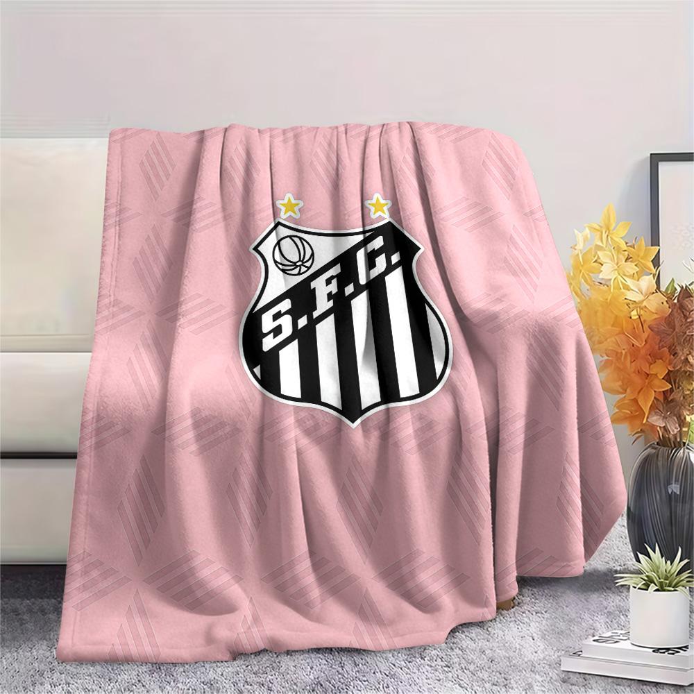 Santos FC2 Flannel Blanket, High Quality Comfortable for All Seasons, Home Decor, Warmth and Comfort