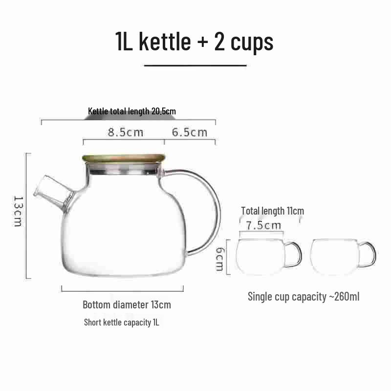 Light Luxury High Borosilicate Glass Teapot & Pitcher