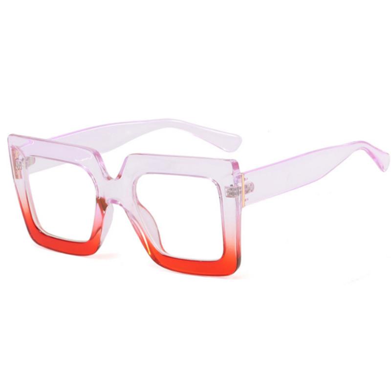 

Square Big Frame Clear Lens Glasses Myopia Nerd Spectacles Degree -0.5 -1.0 -2.0 to -6.0 Oversize Hyperopia +0.5 to +6.0 No degree 0