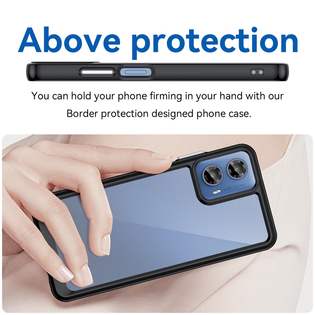 For Motorola Moto G45 5G/G34 5G Cover Shockproof TPU+Acrylic Cell Phone Case