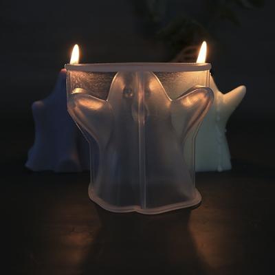 3D Geest Siliconen Kaarsvorm Multi Stijl Spectre Zeep Hars Vorm Gips Festival Cadeau Halloween Decoratie