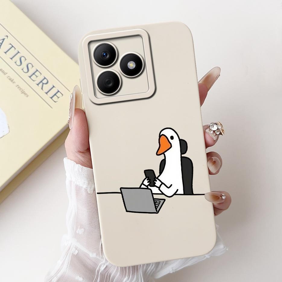 For Realme C61 Case RealmeC63 RMX3939 Luxury Candy Painted Cover Soft Silicone Case For Realme C63 C 61 Narzo N63 RealmeC61 Bags