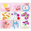 100pcs Six Color Blends Chenille Stems Toys Diy Strips Twist Bar Wire Of Metal Creative Hobby Conduit Cleaners Plush Educational