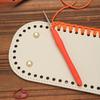 Handmade Bag Accessories Leather Base 22*10cm52 Hole Oval Bag Bottom Accessories for Base Plate for DIY Braided Bags