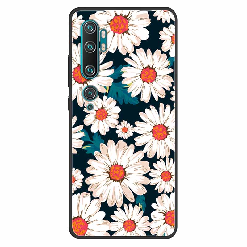 For Xiaomi Mi Note 10 Case Silicone Soft Owl Lion TPU Fashion Back Cover For Xiaomi Mi Note10 Cases Protective Printed Covers