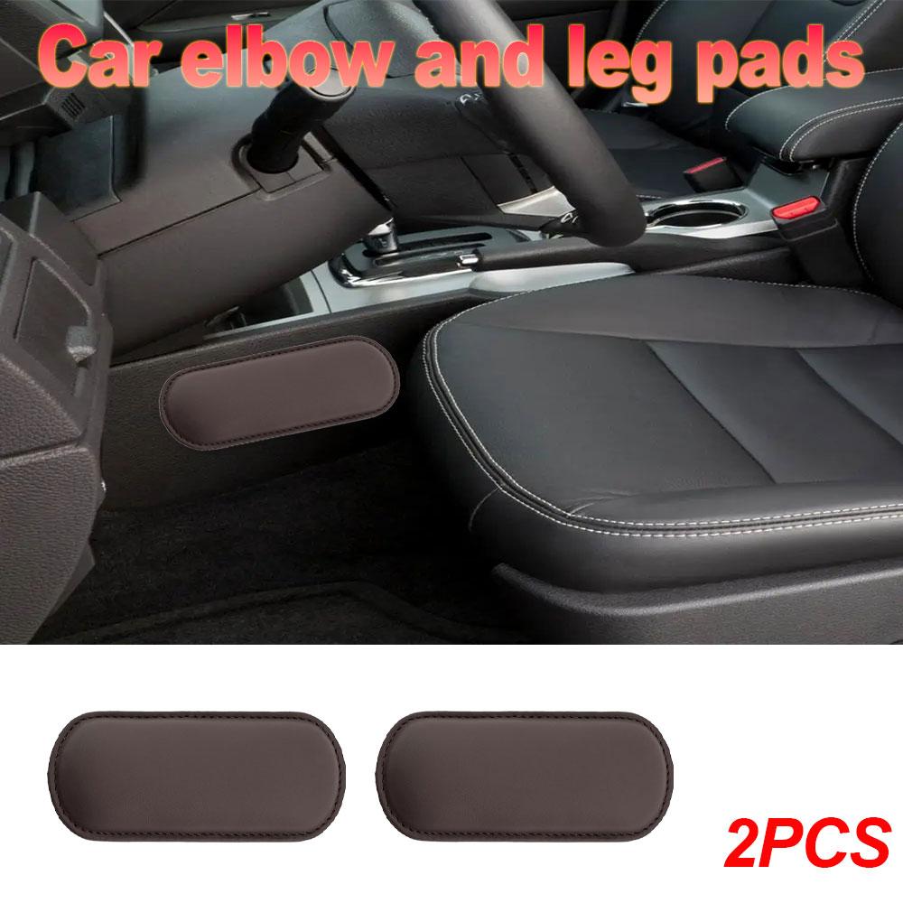 Comfortable Suede Car Pillow Car Knee Pad Auto Cushion Elastic Memory Foam Leg Pad Headrest In The Car Interior Accessories