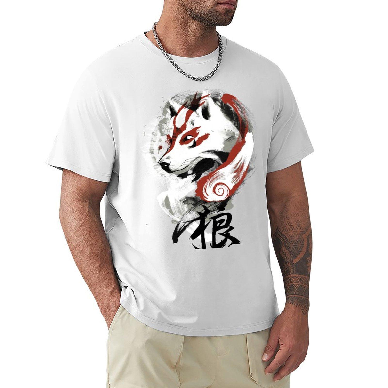 Wolf TShirt luxury designer funny meme tshirts tees mens graphic tshirts funny S