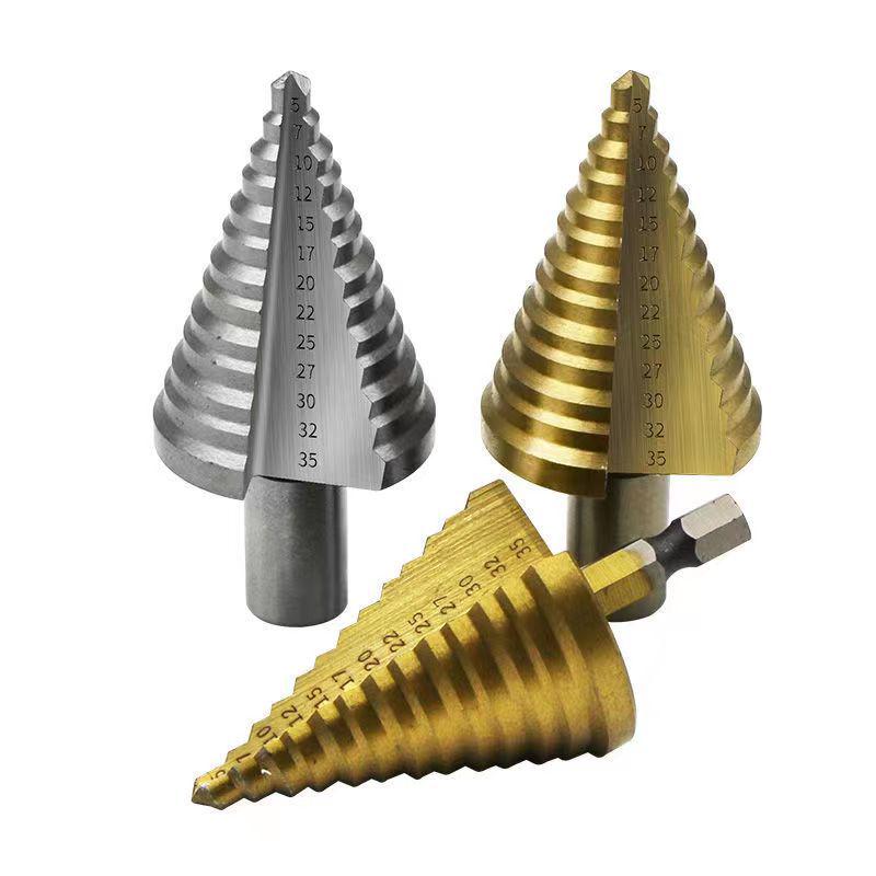 Hexagonal Pagoda Step Drill with Round Handle (5-35mm)