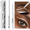 Waterproof Matte Blue Eyeliner Gel Pencil Ultra-fine Smooth Quick Dry Non-Smudge Easy Wear Black Brown White Eyeliner Pen Makeup