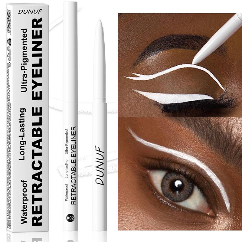 Waterproof Matte Blue Eyeliner Gel Pencil Ultra-fine Smooth Quick Dry Non-Smudge Easy Wear Black Brown White Eyeliner Pen Makeup