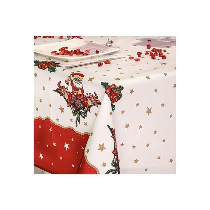 Festive Tablecloths - LINEN PROMO - Polyester - 160 Cm - Red