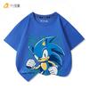 Children's Cartoon Printed Outdoor Comfortable Loose Short-sleeve Summer Shirt for Boys and Girls