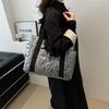 Winter Große Kapazität Damen Handtaschen Vento Marea Space Gepolstert Damen Schultertaschen Schwarz Designer Nylon Baumwolle Warm Tote Uni
