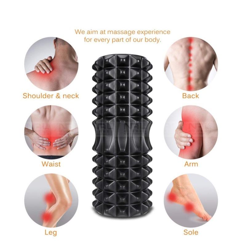 Fitness Yoga Foam Roller Set for Muscle Relaxation and Physiotherapy Home Gym Equipment Pilates Massage Tool