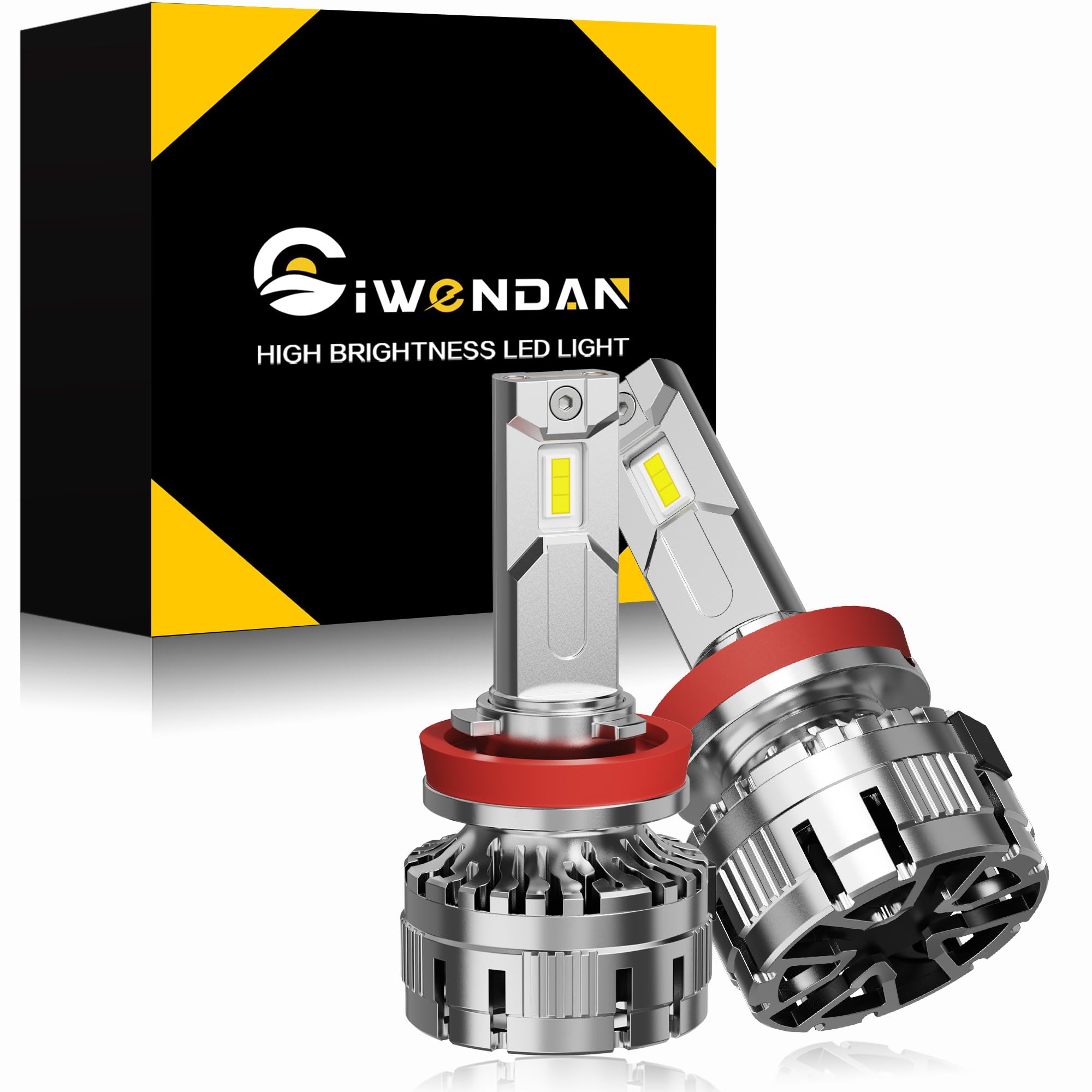 

Светодиодная фара CIWENDAN H8/H9/H11/H16, Совместимая с Новыми Стандартными Техосмотрами Транспортных Средств, 172 Вт, Высокая Мощность Shared for H8/H9/H11/H16 белый