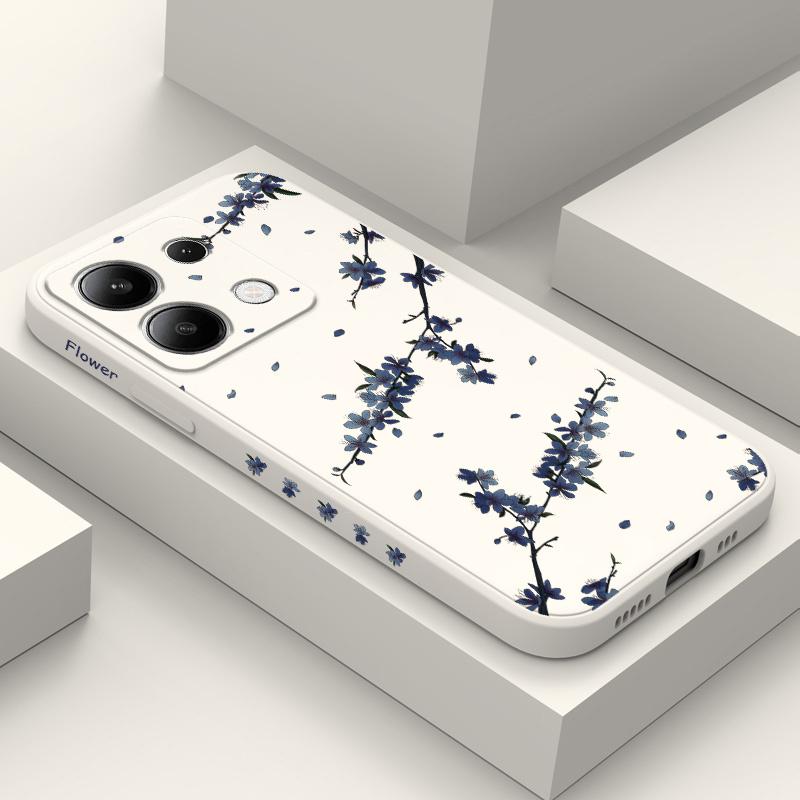 Blooming Irises Phone Case For Xiaomi Redmi Note 14 13 12 12S 11 11S 10 10S 9 9S Pro Plus 4G 5G Liquid Silicone Cover