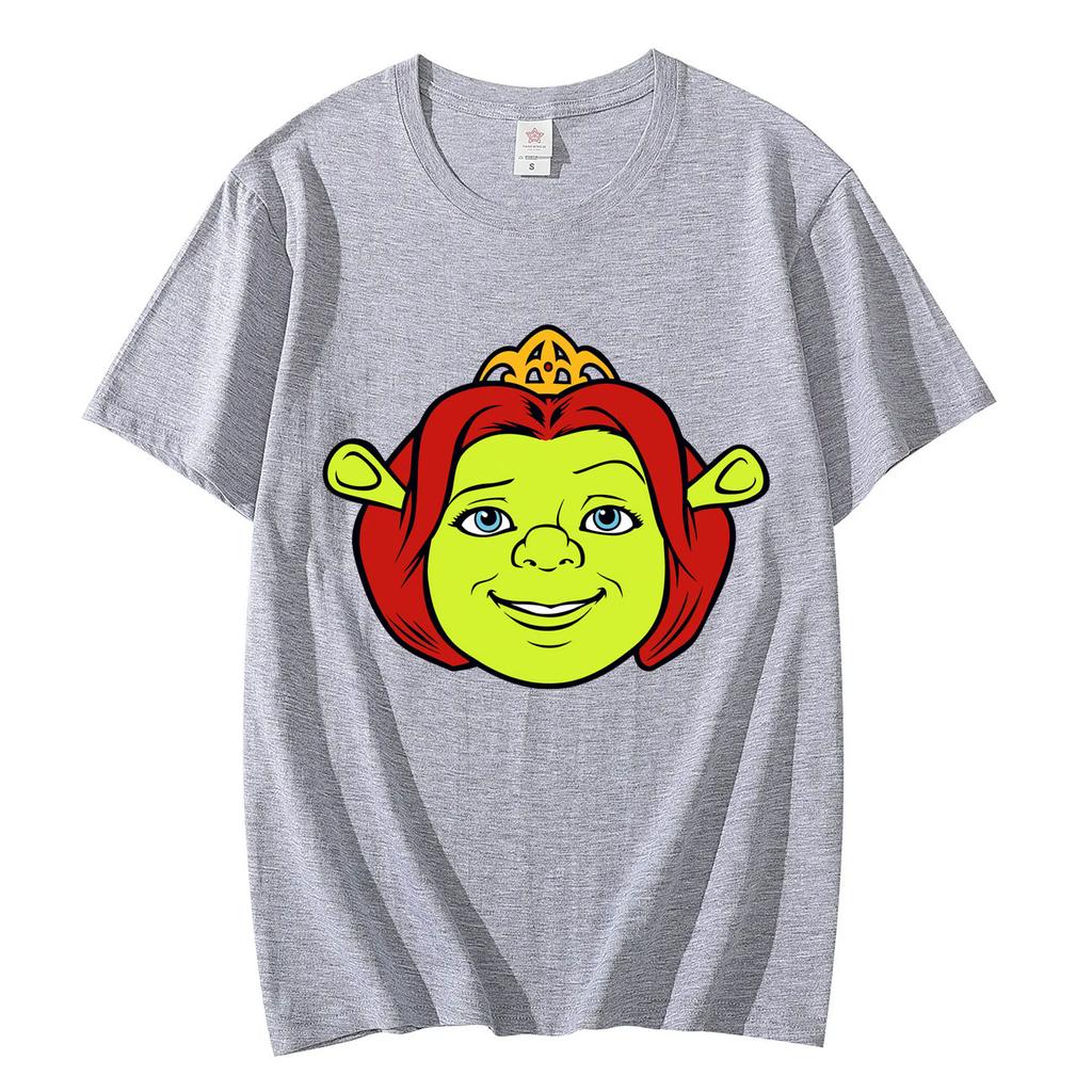 Shrek Fiona Big Face Funny Meme Tshirts High Quality Fashion Short Sleeve Tshirt Unisex Women Casual Loose 100cotton T Shirts