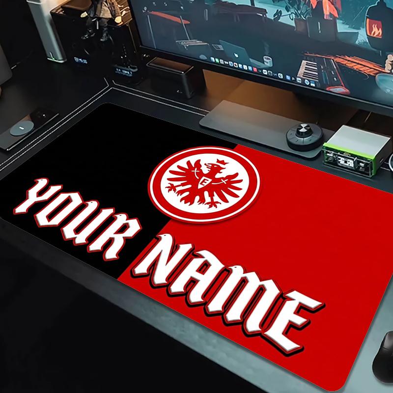 Tappetino per Mouse Personalizzato Eintracht Frankfurt Grande Cuscino per Tavolo da Gioco Antiscivolo Laptop Tablet Mousepad Grande Tappetino XXL Mini PC Playmat Con Bordo bloccato_XIA