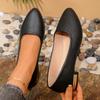 Doudou shoes 22 spring new big yard pointed toe shallow simple mother shoes