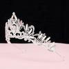 Elegant Queen Tiara Crown Vintage Ancient Greece Tiara Luxury Princess Rhinestone Tiara  Party