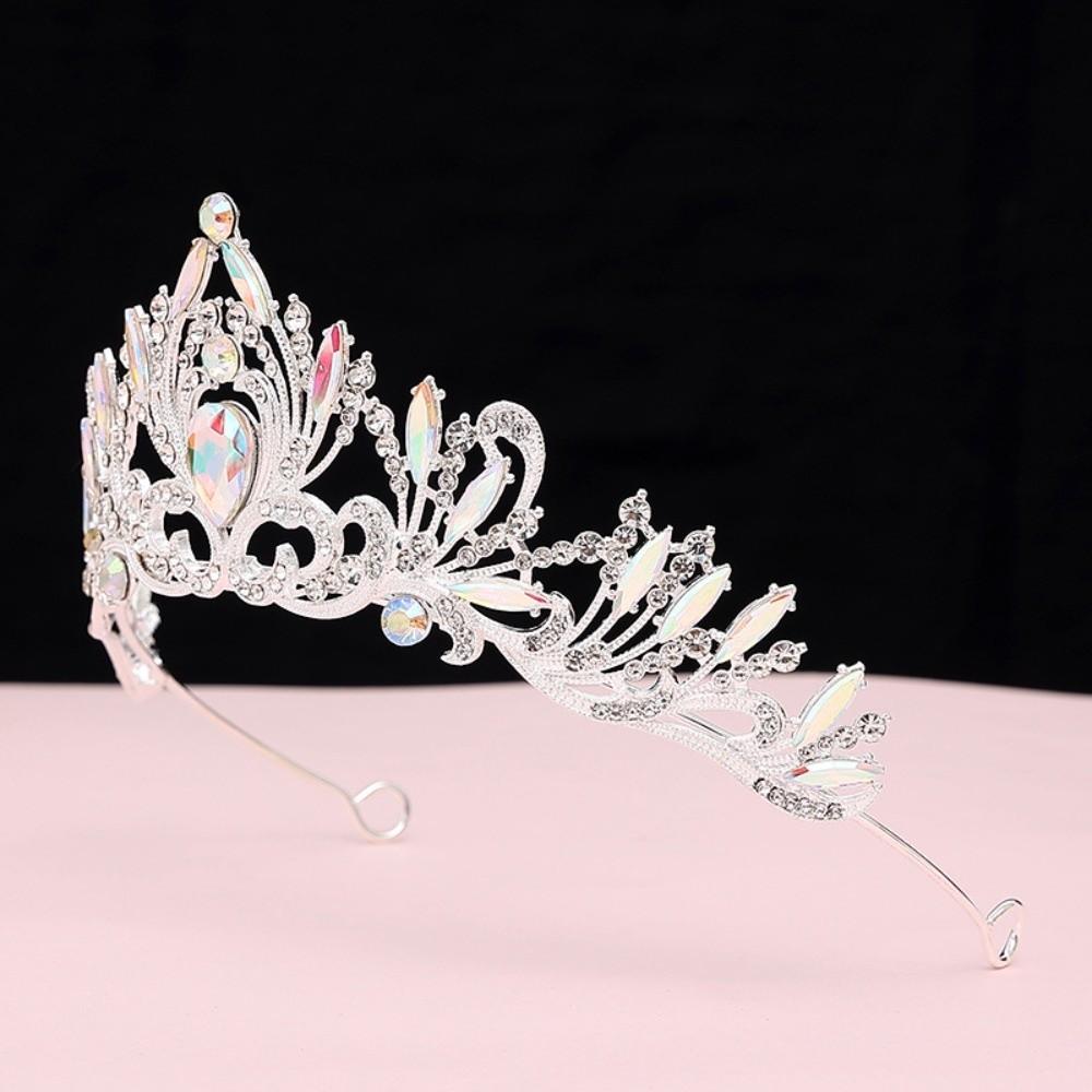 Elegant Queen Tiara Crown Vintage Ancient Greece Tiara Luxury Princess Rhinestone Tiara  Party