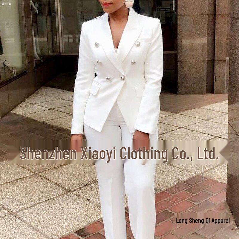 

Two-Piece Suit: Long-Sleeved Coat & Pants Set M синий