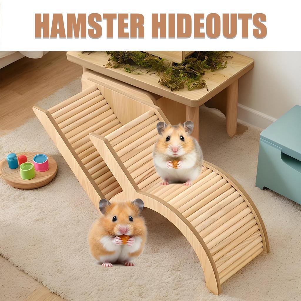 Hamster Tunnel Hamster Ladder Tunnel Playground Toy Wooden Small Animals Playpen For Pets Gerbils Hamster Hideouts