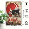 Vintage Metal Poster Kansas City Football Bar Wall Decor 20x30cm Waterproof