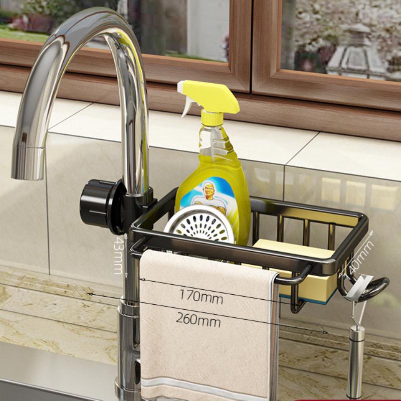 Weipeiluo Kitchen Faucet Sink Drain & Storage Organizer