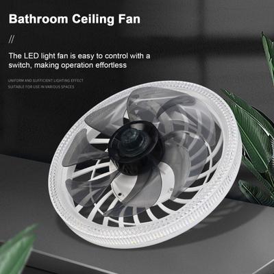 Inteligentní tichý stropní ventilátor 2 v 1 s nastavitelnou rychlostí stmívání světla Energeticky úsporný stropní ventilátor do ložnice se zapuštěnou montáží