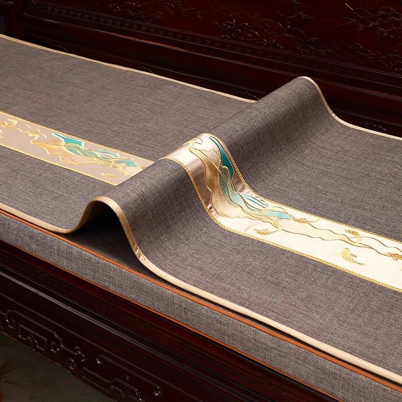 Mahogany Sofa Seat Cushion New Chinese Sofa Towel High-Grade Non-Slip Solid Wood Sofa Cushion Cover Brohan Bed Cover