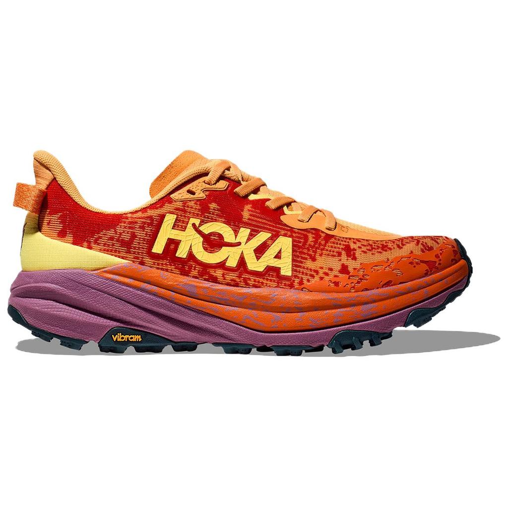 Hoka One One Speedgoat 6 Comfortable Non-Slip Durable Low-Top Running Shoes Men Running Shoes Orange Red 1147830-SRBT