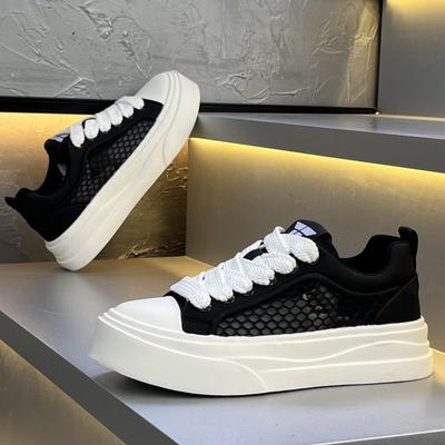 2025Trend Sommer Herren Flache Schuhe Plateau Freizeitschuhe Jugend Retro Herren Atmungsaktive Sport Laufschuhe Studenten Board Schuh Tenis