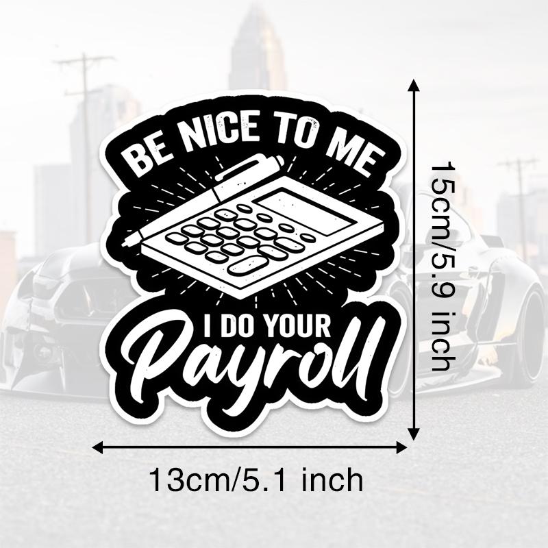 

DS77#13X15см Забавный набор наклеек для специалиста по заработной плате – виниловые наклейки для транспортных средств, креативные водонепроницаемые наклейки для автомобиля, декоративные аксессуары для мотоциклов 13X15cm