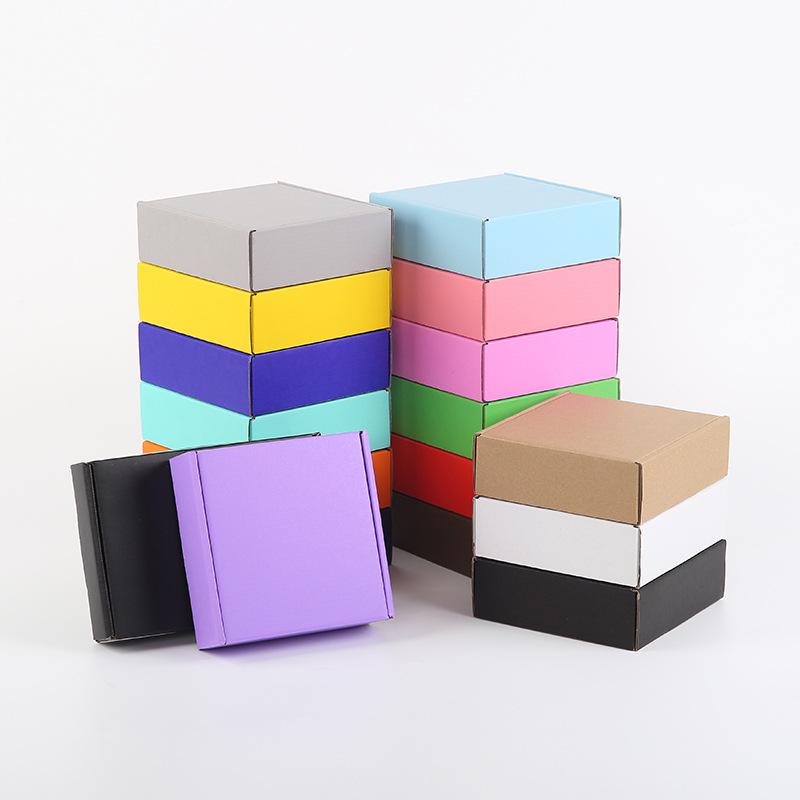 Durable Thickened Brown Jewelry Gift Box with Colored Packaging