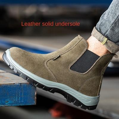 Scarpe Antinfortunistiche da Lavoro da Uomo, Anti-schiacciamento e Anti-perforazione, Punta in Acciaio, Scarpe di Sicurezza per Cantiere, Saldatore