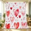 Printed Flannel Fleece Blanket | Heart Collection, Soft Warm Cozy Blanket for Home Dorm, Ideal Valentine’s Day Gift