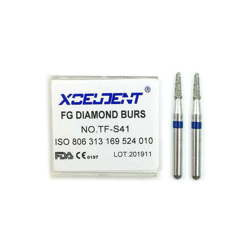 10 buc Dental Diamond FG Freze de mare viteză Instrument de lustruit dinți medii 1,6 mm Materiale pentru stomatologie TF-S41