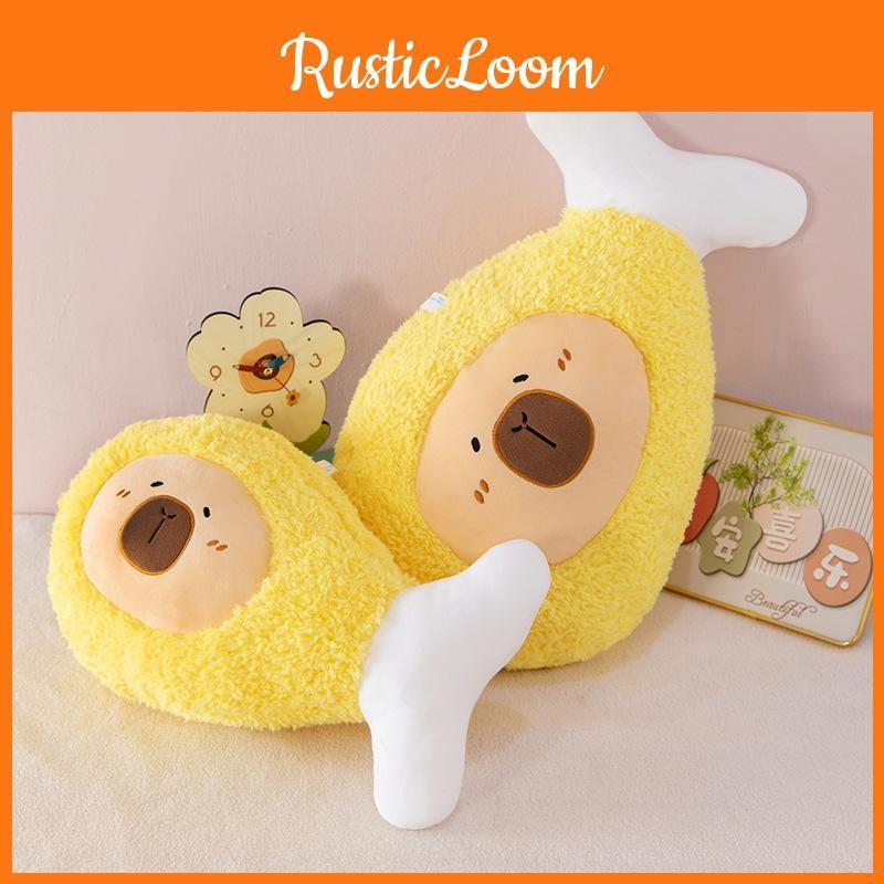 Chicken Leg Capybara Plush Toys Animal Doll Shopping Mall Festival Gifts