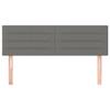 VidaXL 2x Têtes de Lit Meubles de Chambre à Coucher Accessoires de Lit Simple Têtes de Cadre de Lit Intérieur Gris Foncé 346145
