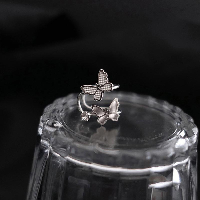 1Pc Korea  Punk Butterfly Cartilage Clip Trendy Design Metal Ear Cuff