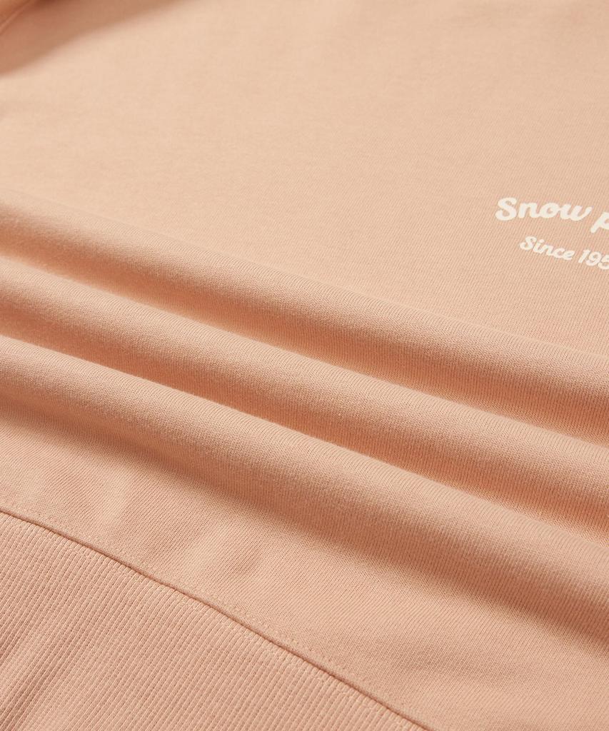 SNOWPEAK APPAREL Women'S Lettering Semi-Crop Sweatshirt (S24Fwfht63) Peach