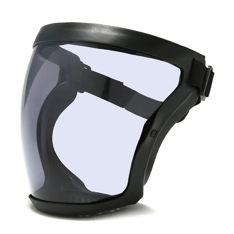 High-Definition Transparent Protective Face Shield - Anti-Droplet, Dustproof, Protective Riding Goggles.