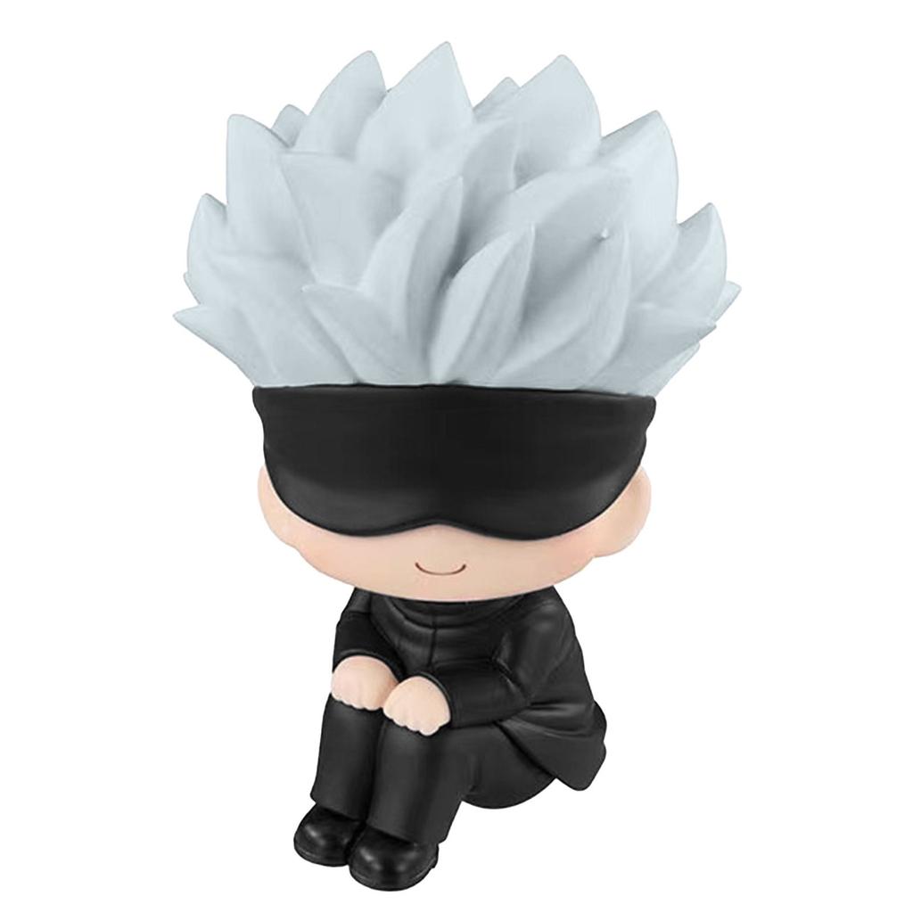 Spell Back To War Hånddukke Q-versjon av de fem stripene Goku Staff Yoji-modellbilkakedekorasjoner Twisted Egg Dolls