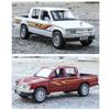 1/32 Toyota Hilux Off Road Pikap Kamyonet Alaşım Metal Diecast Model Araç Minyatür Sesli ve Işıklı Koleksiyon Hediye Çocuk Oyuncak